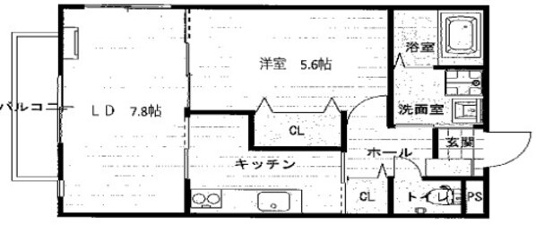 シエナフローラI番館の物件間取画像